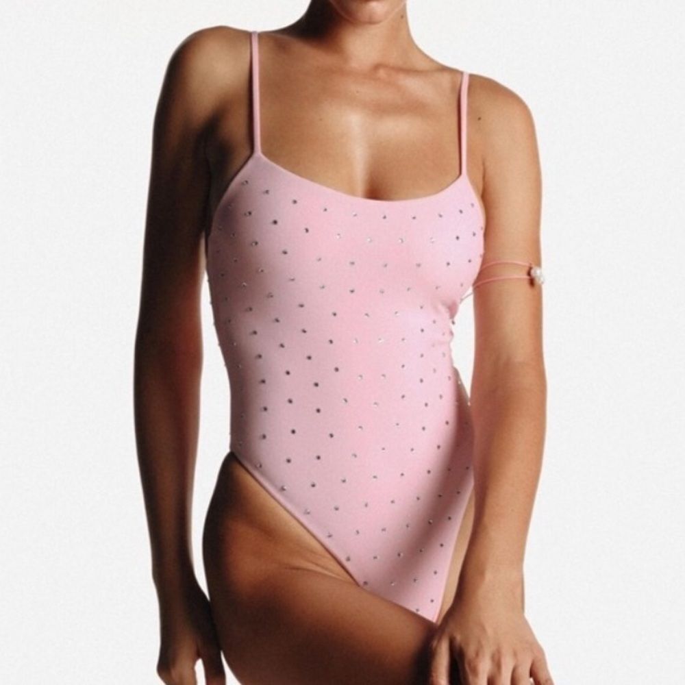 Swim by Di Pink Studded One-Piece Swimsuit